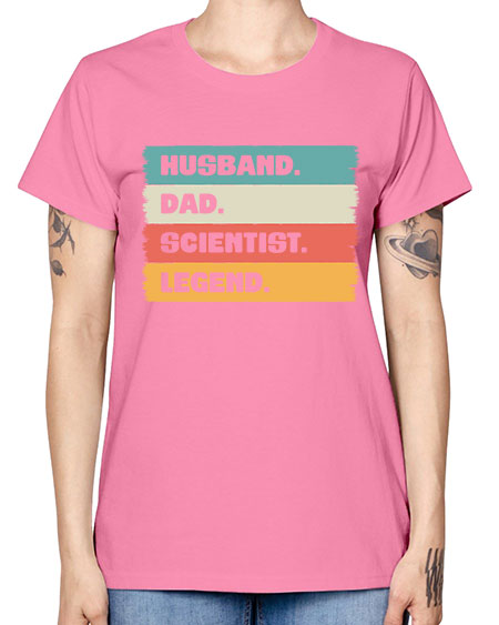 VintageHusbandDadScientistLegendScientistSkinite Scientist Skinite 14# - general science -  Missy T-Shirt