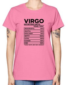 Virgo Nutrition Facts 530# - virgo -  Missy T-Shirt