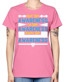 Walk with awareness Eat with awareness Breathe with awareness Style 9# - Self awareness -  Missy T-Shirt