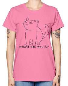 Walking Ego with Fur - cats -  Missy T-Shirt