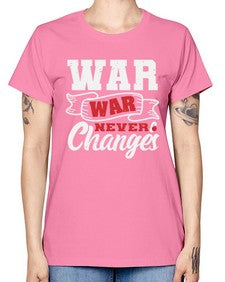 Warwar never changes 54# - video games -  Missy T-Shirt