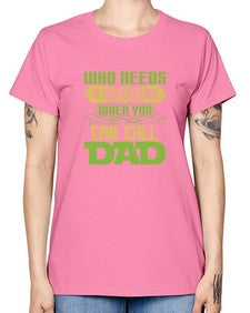 Who needs 266# - cartoon super hero -  Missy T-Shirt