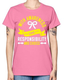 With awareness come responsibility and choice Style 5# - Self awareness -  Missy T-Shirt