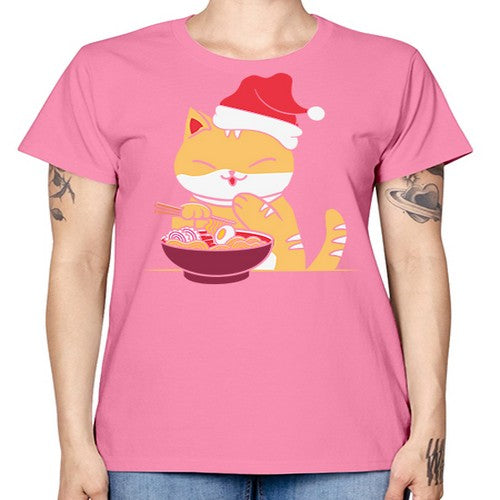 Xmas Kawaii Anime Shiba Inu Eating Ramen 289# - anime -  Missy T-Shirt