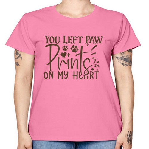 You Left Paw Prints On My Heart Style 53# - dogs -  Missy T-Shirt