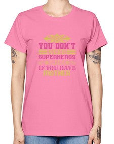 You dont need 270# - cartoon super hero -  Missy T-Shirt