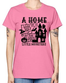 a home of a were wolf witch and their little monsters 53# - witch -  Missy T-Shirt