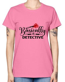 basically a detective 248# - true crime -  Missy T-Shirt