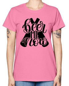 beer me now 657# - beer -  Missy T-Shirt