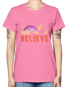 believe 47# - unicorn -  Missy T-Shirt