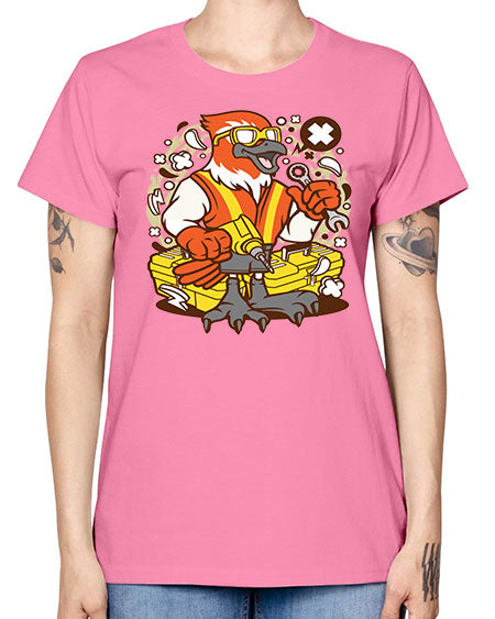 bird mechanic worker 21# - birds -  Missy T-Shirt