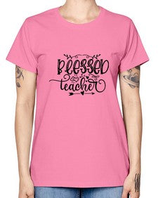 blessed teacher 25# - teacher -  Missy T-Shirt