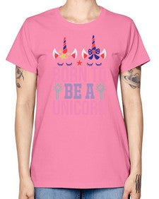 born to be a unicorn 70# - unicorn -  Missy T-Shirt