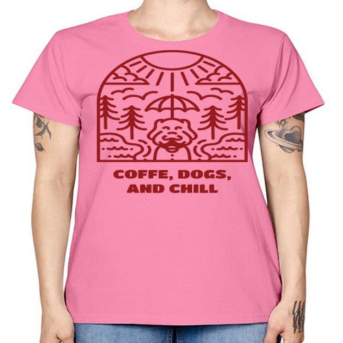 coffee, dogs, and chill 70# - dogs -  Missy T-Shirt