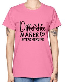 difference maker teacherlife Style 121# - teacher -  Missy T-Shirt