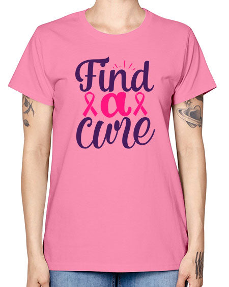 find a cure - breast cancer -  Missy T-Shirt