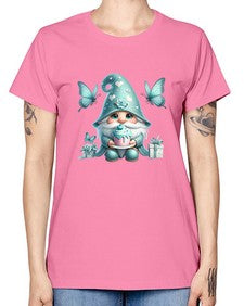 gnome with butterfly 10# - gnome -  Missy T-Shirt