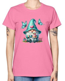 gnome with butterfly 14# - gnome -  Missy T-Shirt