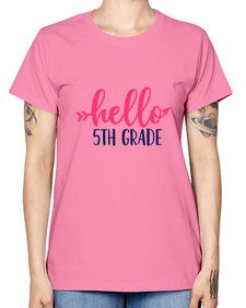 hello fifth grade 258# - fifth grade -  Missy T-Shirt