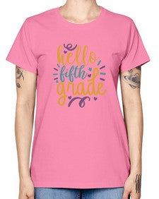 hello fifth grade 261# - fifth grade -  Missy T-Shirt