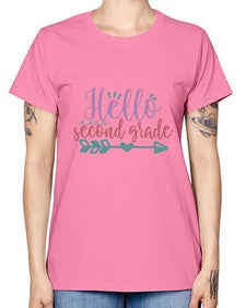 hello second grade 320# - second grade -  Missy T-Shirt