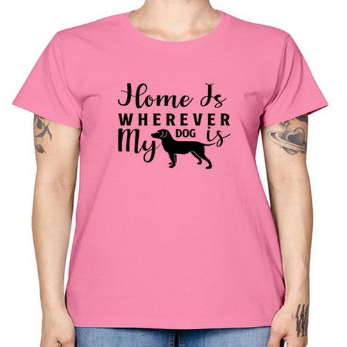 home is wherever my dog is 154# - dogs -  Missy T-Shirt