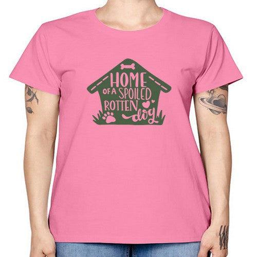 home of a spoiled rotten dog 155# - dogs -  Missy T-Shirt