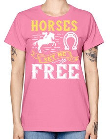 horses set me free Style 39# - horse -  Missy T-Shirt