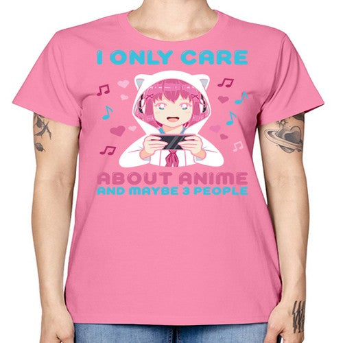 i only care about anime and maybe people234# - anime -  Missy T-Shirt
