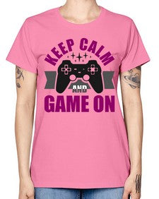 keep calm and game on 132# - video games -  Missy T-Shirt