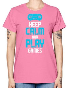 keep calm and play games 133# - video games -  Missy T-Shirt