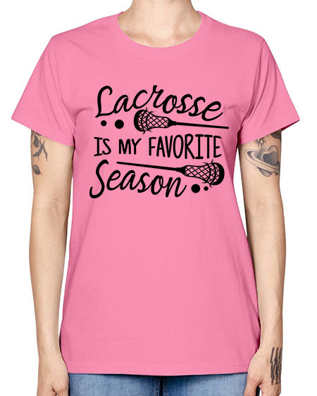 lacrosse is my favorite season 14# - lacrosse -  Missy T-Shirt