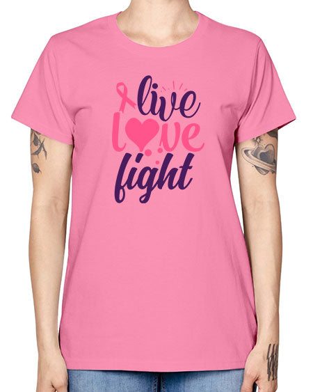 live love fight Style 8# - breast cancer -  Missy T-Shirt