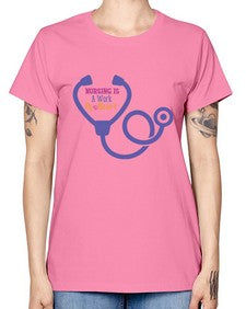 nursing is a work of heart Style 1266# - nurse -  Missy T-Shirt