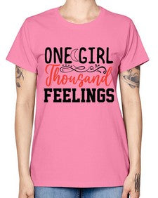 one girl thousand feelings 337# - unicorn -  Missy T-Shirt
