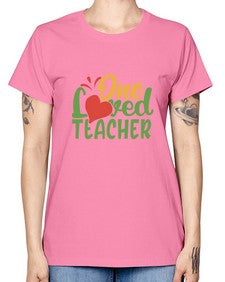 one loved teacher Style 324# - teacher -  Missy T-Shirt