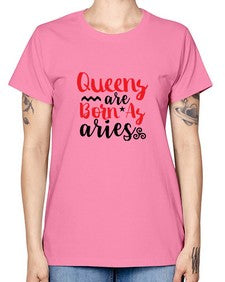 queens Are Born As Aries 384# - aries -  Missy T-Shirt