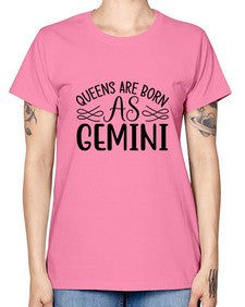 queens are born as gemini 392# - gemini -  Missy T-Shirt