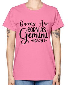 queens are born as gemini 393# - gemini -  Missy T-Shirt