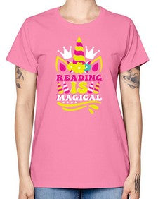 reading is magical 366# - unicorn -  Missy T-Shirt