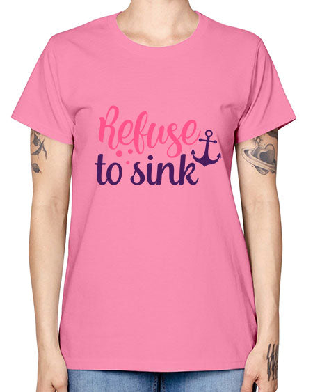 refuse to sink Style 4# - breast cancer -  Missy T-Shirt
