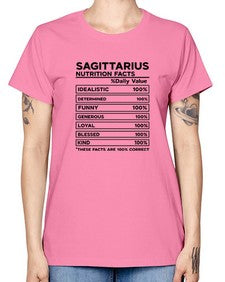 sagittarius Nutrition Facts 400# - sagittarius -  Missy T-Shirt