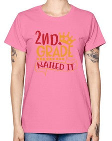 second grade nailed it 827# - second grade -  Missy T-Shirt