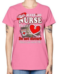 sleeping nurse 1402# - nurse -  Missy T-Shirt