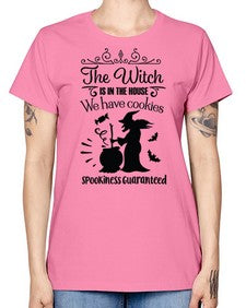 the witch is in the house sign 20# - witch -  Missy T-Shirt