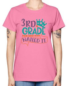 third grade nailed it 969# - third grade -  Missy T-Shirt