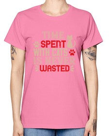 time spend with cat is never wasted Style 121# - cats -  Missy T-Shirt