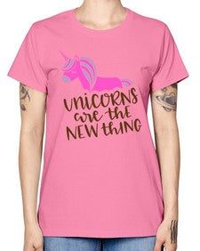 unicorns are the new thing 529# - unicorn -  Missy T-Shirt
