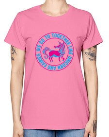 we go to together like unicorn and fairies 541# - unicorn -  Missy T-Shirt