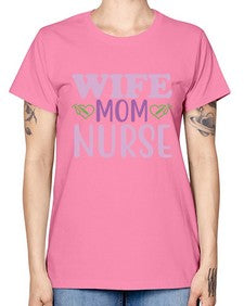 wife mom nurse 1641# - nurse -  Missy T-Shirt